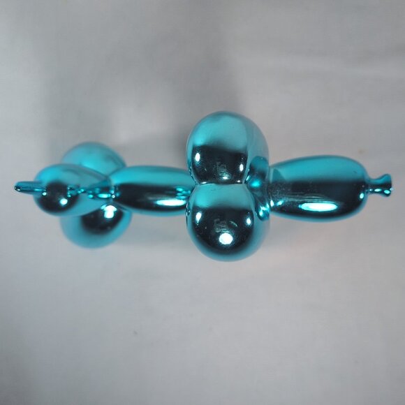 GP Green Tree Products Balloon Dog 6 1/2" Blue Chrome Jeff Koons Inspired - Picture 14 of 15